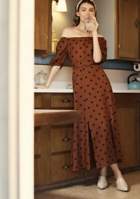 chinese dress ladies Lucienne Smocked Linen Maxi Dress