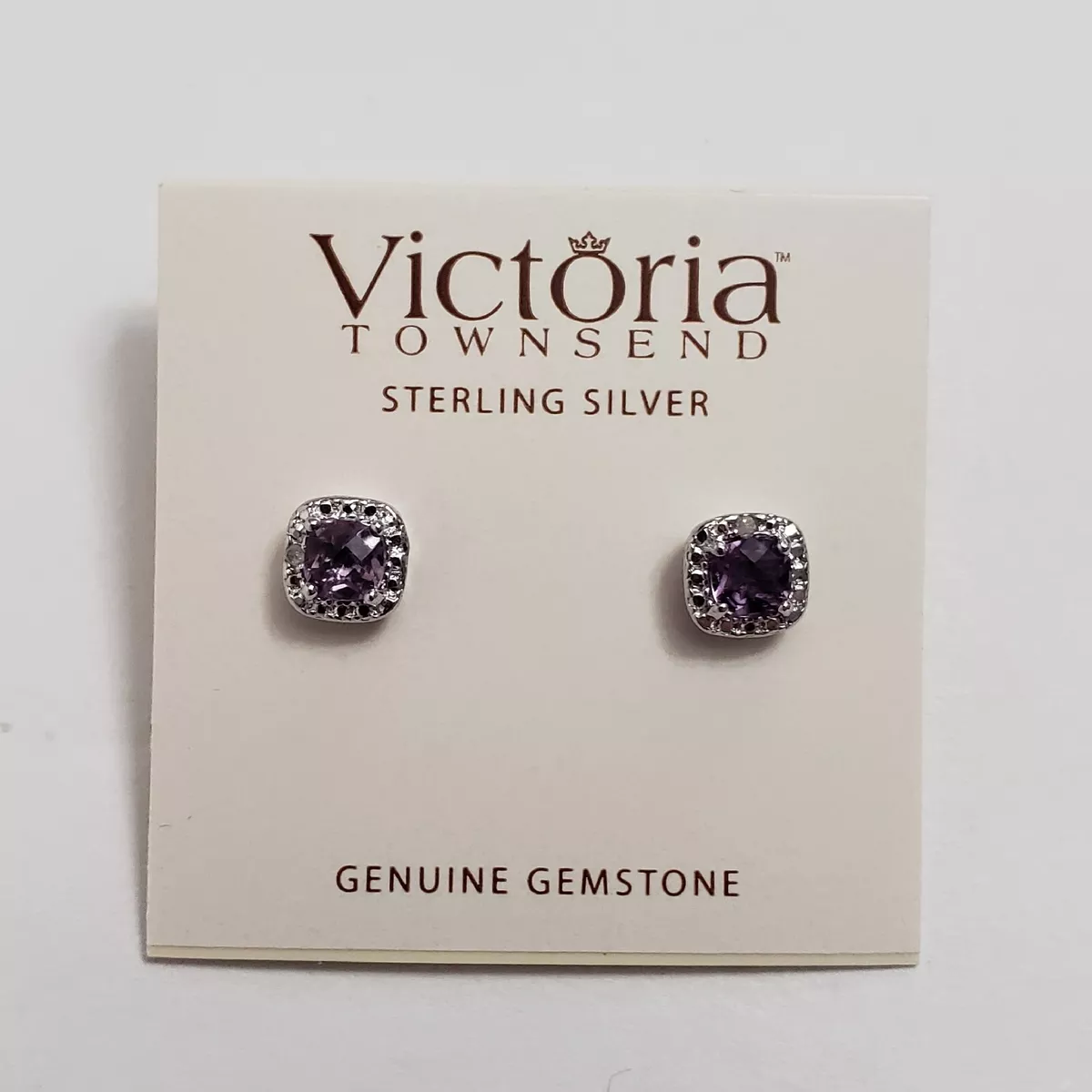 Victoria Townsend Gemstone Sterling Silver 925 Stud Earrings eBay