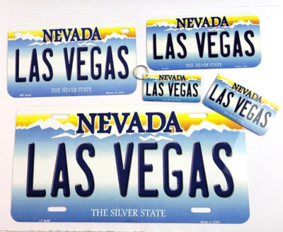 Las Vegas Nevada USA License Plate Nummernschild + Schlüsselanhänger + Magnet