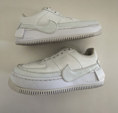 Nike Air Force 1 Jester XX Women's Size 6 Sneakers Triple White 2018 *READ
