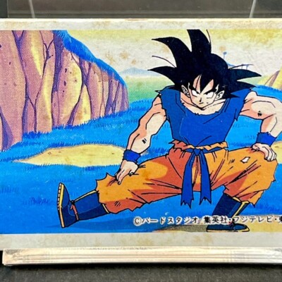 Son Goku Dragon Ball Z Vintage Kaku Menko Card Akira Toriyama