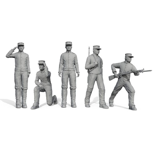 SSMODEL 910 1/43 Model Upgrade Parts Army Model Japan Soldiers - Picture 2 of 3
