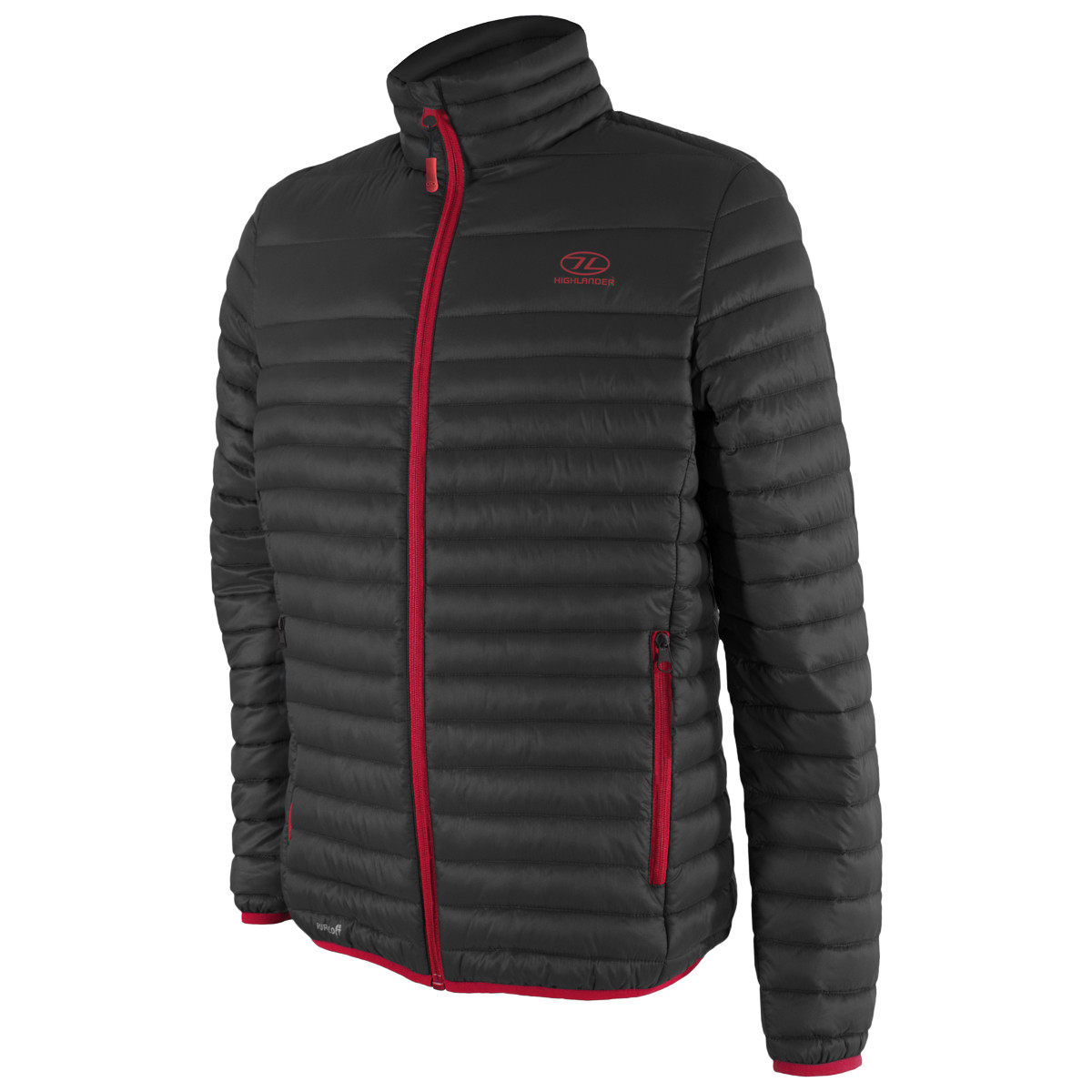 Highlander Highland Chaqueta de Plumas Abrigo Táctica Militar Ejército Negro