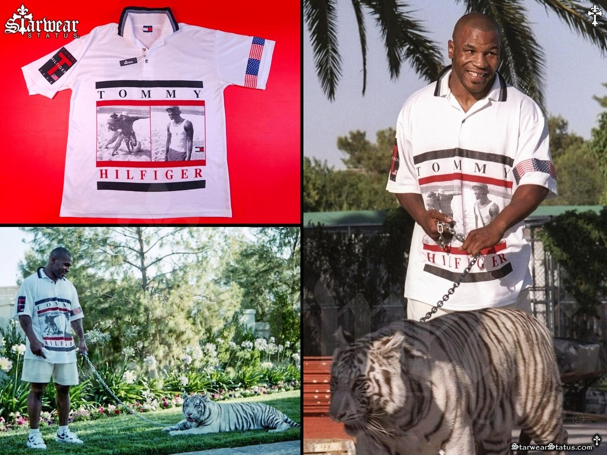 🥊Boxing Legend MIKE TYSON Owned Worn TOMMY HILFIGER Polo T-Shirt