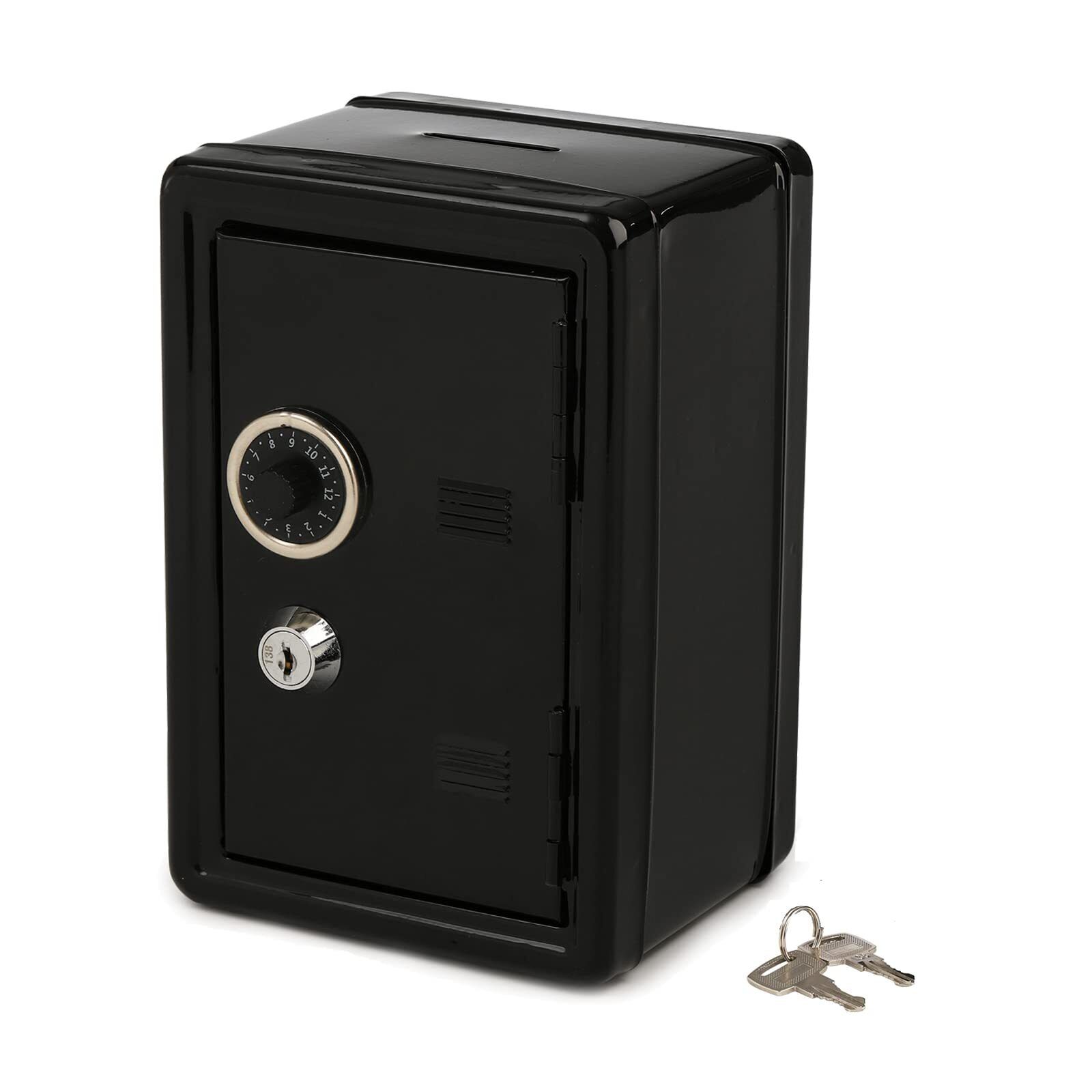 S L1600 Safe Bank, Money Box With Coin Tray, Mini Locker Small Safe Storage Box Piggy...