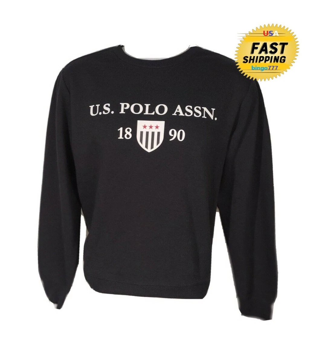 Mens Sweatshirt Fleece US POLO ASSN 1890 Small Graphic