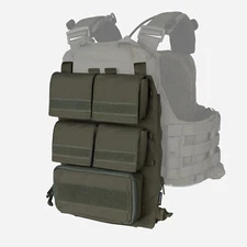 IDOGEAR Tactical Pouch Bag Zip On Panel W/ Mag Pouch for AVS JPC2.0 CPC Hunting