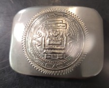 Sterling Silver Belt Buckle Mexico