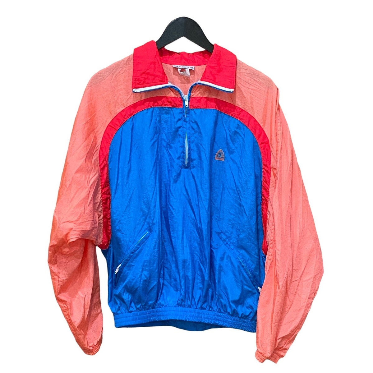 Vintage 90's The La Costa Spa Color Block Pullover Jacket fold to