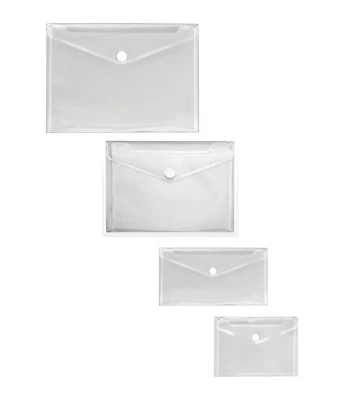 Veloflex Dokumententasche transparent Crystal Mappe Dokumente DIN lang A4 A5 A6