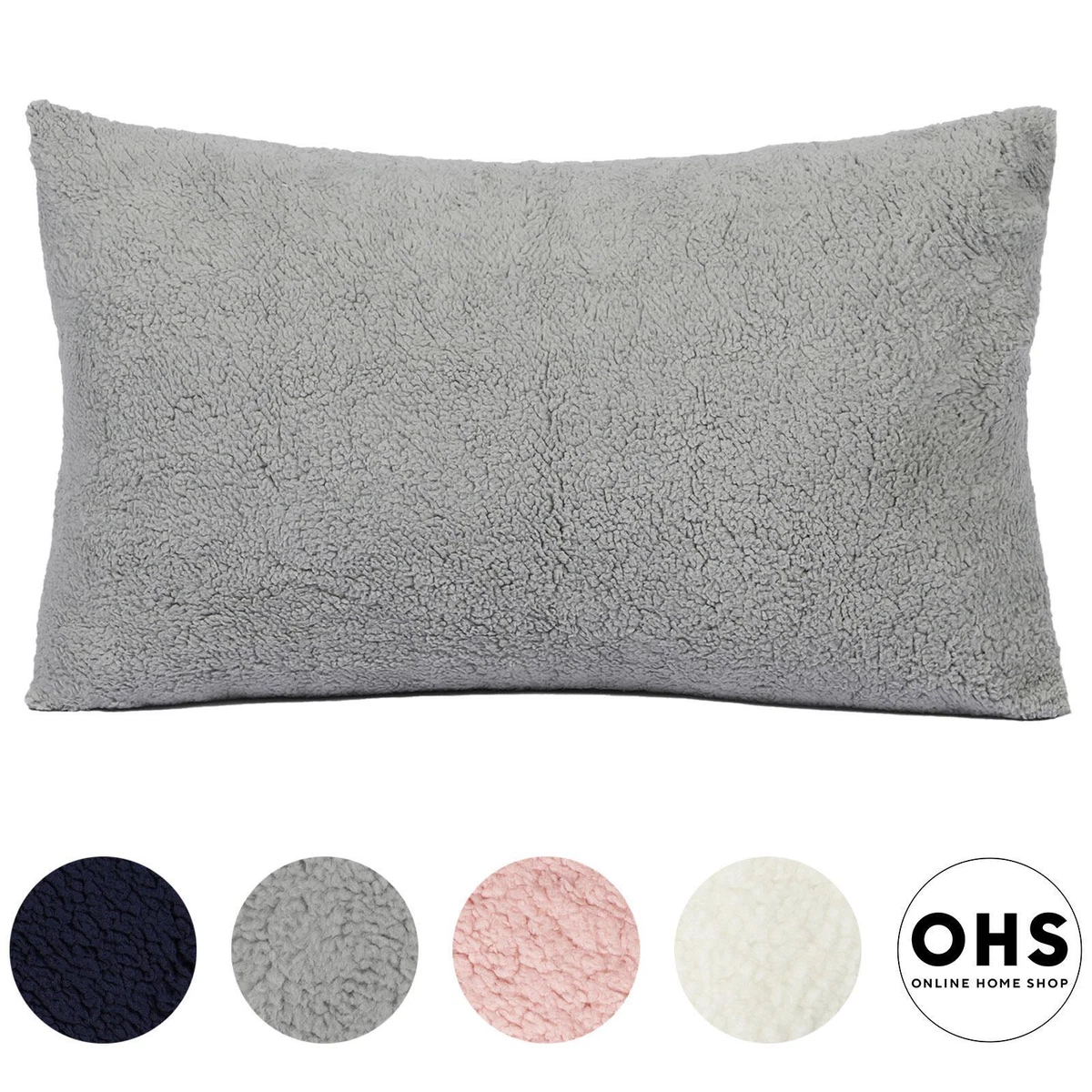 Plush fleece pillow clearance case