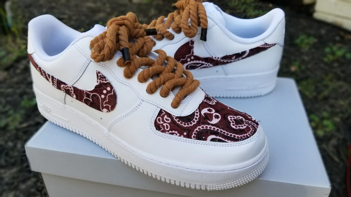 louis vuitton red nike air force 1