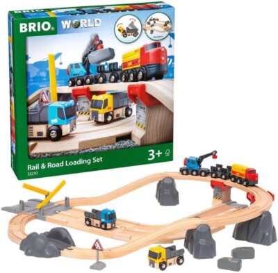 Brio World 33210 Eisenbahn & Straße Steinbruch Set pädagogisches
