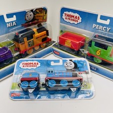 Thomas And Friends LOT Metal Engine EDWARD  Motorized NIA  PERCY Fisher Price