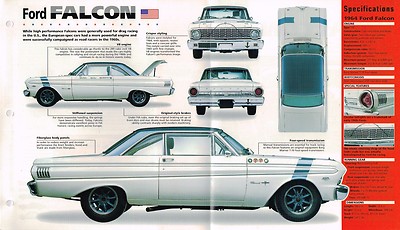 1962/1963/1964 FORD FALCON Racer SPEC SHEET/ Brochure | eBay