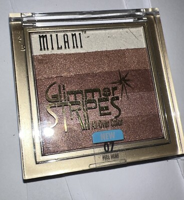MILANI GLIMMER STRIPES All Over Glow  - FACE CHEEK EYE COLOR  COCOA 07