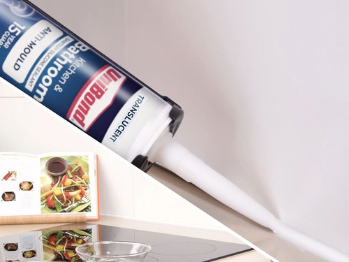 UniBond Translucent Silicone Sealant Anti Mould For Kitchen & Bathroom 274g - Picture 4 of 11