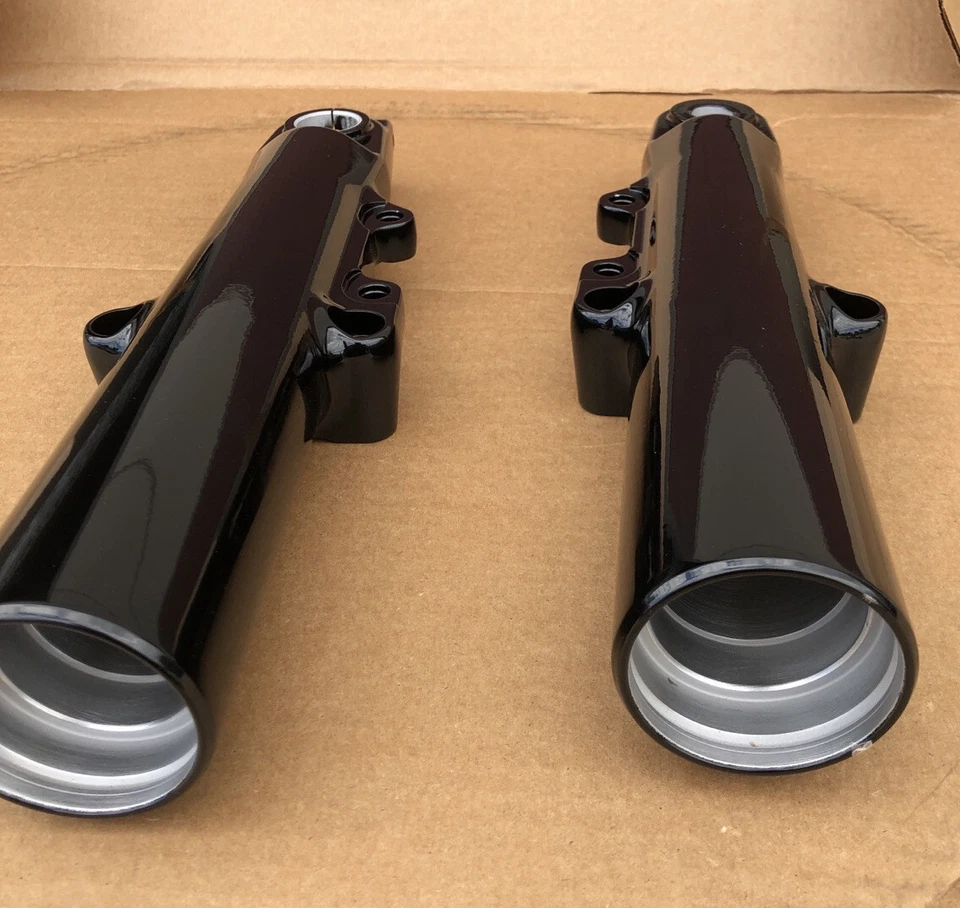 Harley TRIKE touring GLOSS BLACK 49mm pernas de garfo inferiores FREEWHEELER TRI GLIDE - Imagem 3 de 4