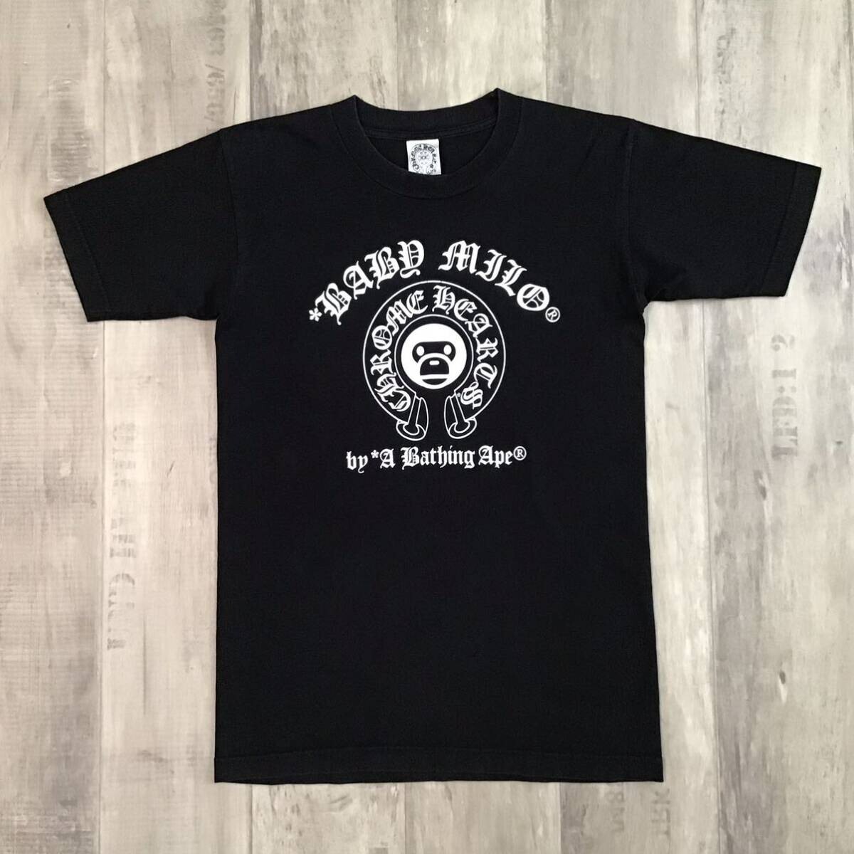 BAPE × Chrome Hearts MILO T-shirt a bathing ape NIGO Black BAPE × Chrome Hearts MILO T-shirt a bathing ape NIGO Black