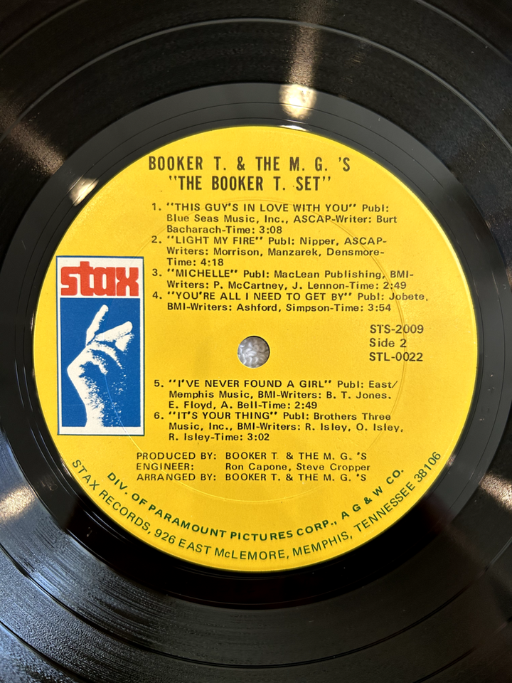 Booker T and the MG’s The Booker TSet 1969 Record Vinyl LP eBay