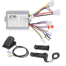 36V 500W Brush Controller+Throttle Grips+Foot Pedal for GoCart Golf Drift E-bike