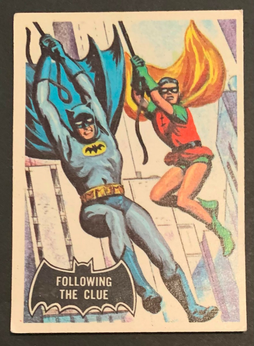 バットマン　カード　BATMAN　CARD　topps 1966 Topps Batman Black Bat #40 Following The Clue Non