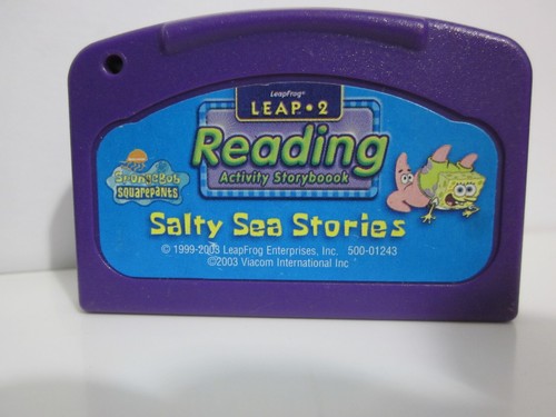 LeapFrog Leap 2 Reading Math Cartridge Spongebob Salty Sea Tad Goes Shopping - Picture 3 of 7