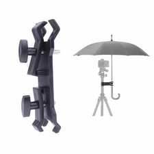 Black Outdoor Umbrella Clamp Clip or Tripod Light Stand Camera Photography PRO