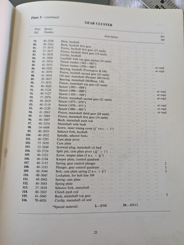 BSA motorcycle Replacement Parts List Model 325 Star Fire - Foto 6 di 9
