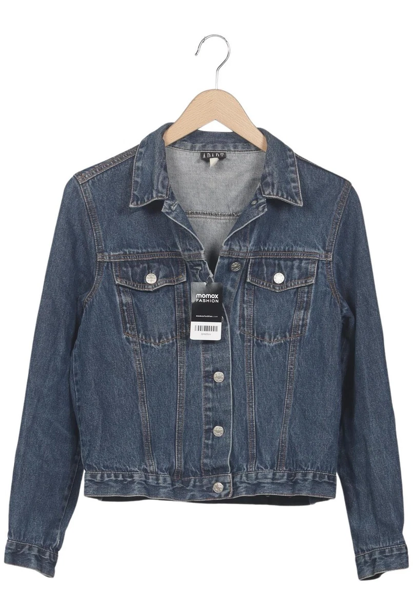 APART Jacke Damen Anorak Jacket Kurzmantel Gr. M Baumwolle Blau #g7uk2ma