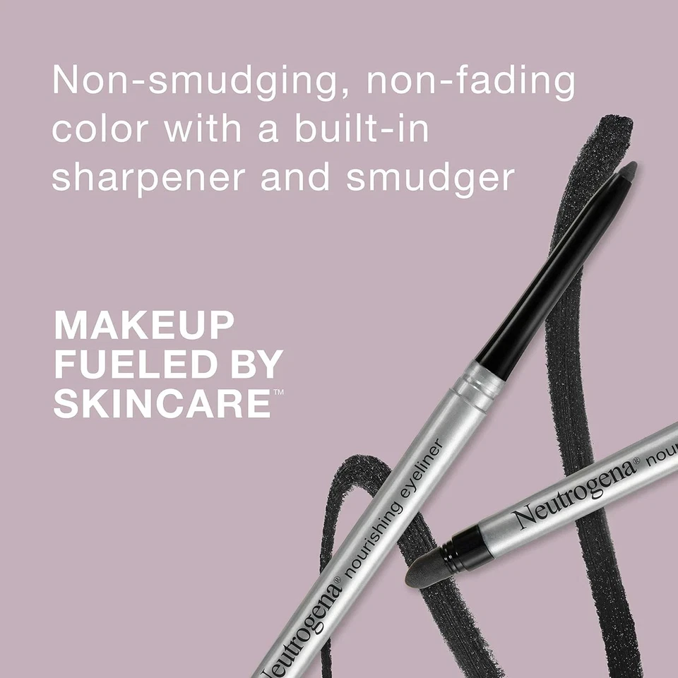 Delineador de ojos nutritivo Neutrogena #10 NEGRO CÓSMICO nuevo Foto 3 de 4