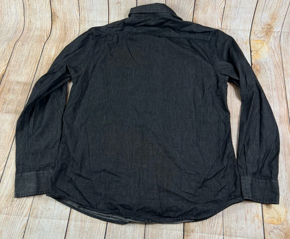 Camisa Para Hombres Brave Soul London Talla XL Estilo Occidental Perla Botón a Presión Manga Larga Foto 2 de 4