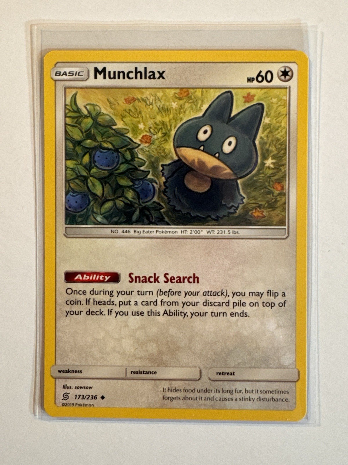 Munchlax (173/236) Uncommon NM SM11 SM - Unified Minds