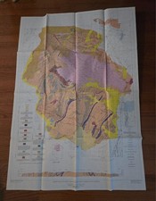 Vintage 1979 Geological Map Southern Tobacco Root Mountains Madison Co Montana