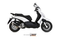 Mivv Urban Auspuff Komplett Aus Edelstahl FüR Piaggio Beverly 125 2014-16