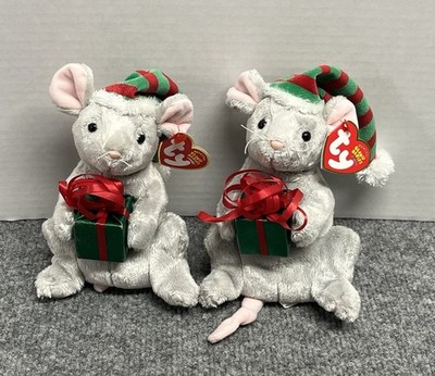 Ty Beanie Baby Tiny Tim the Mouse Plush 6.5'' Stuffed Animal Lot
