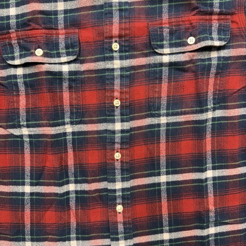 Camisa Polo Ralph Lauren Roja a Cuadros LS Abotonada Trabajo Franela Talla Pequeña Hombres Poni - Imagen 3 de 6
