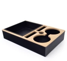 Sofa Buddy Couch Caddy With Cup Holder &Tray  12" L x 8" W Wood & Plastic Design