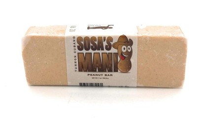 Sosa's Peanut Bar 100% Natural 7 oz Mani en Barra Turron Estilo Cubano.