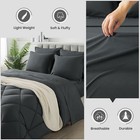 SameBed Queen 7-Piece Bed Set Dark Grey — photo 2