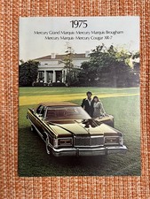 ORIGINAL vintage 1975 Mercury Grand Marquis brochure vente livre catalogue super co