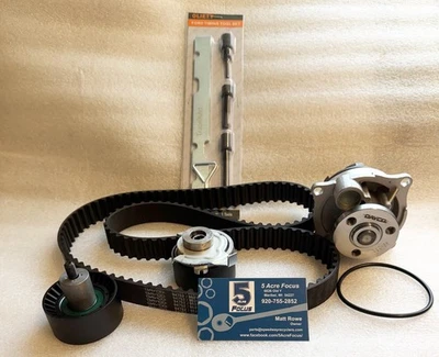 Ford Focus SVT Timing Kit Tensioner Pulley Water Pump Dayco Belt 02 03 04 Tools - Image 1 of 2