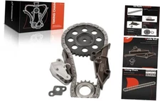 5PCS Engine Timing Chain Kit W/Sprocket & Tensioner & Guide Compatible with