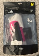 NEW Open Adidas X Match Junior Size M Shin Guards Pink Black White Soccer