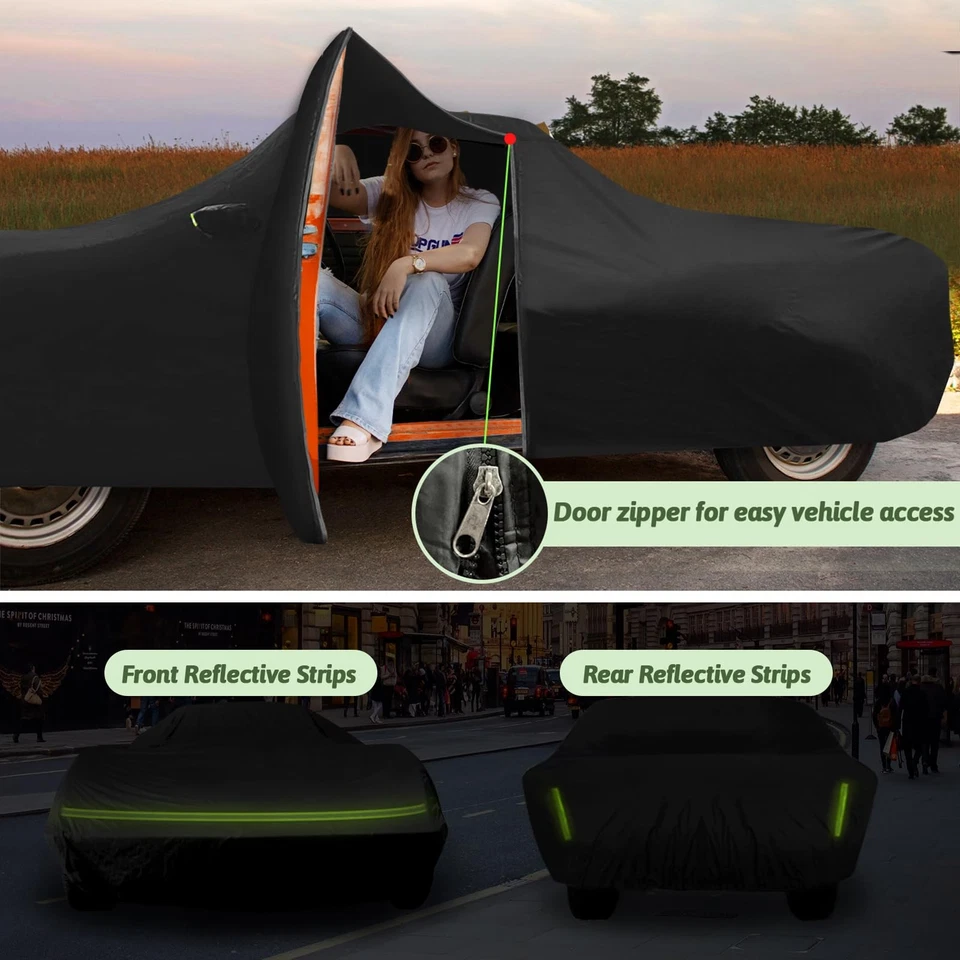 Weather 6 Layer Custom Fit Car Cover for Chevrolet Corvette C3/C4/C5/C8 NEW Foto 4 de 4