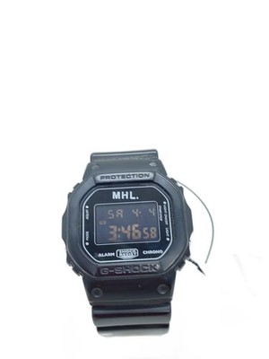 CASIO MHL. Quartz Wristwatch Digital Rubber BLK BLK SS DW 5600VT