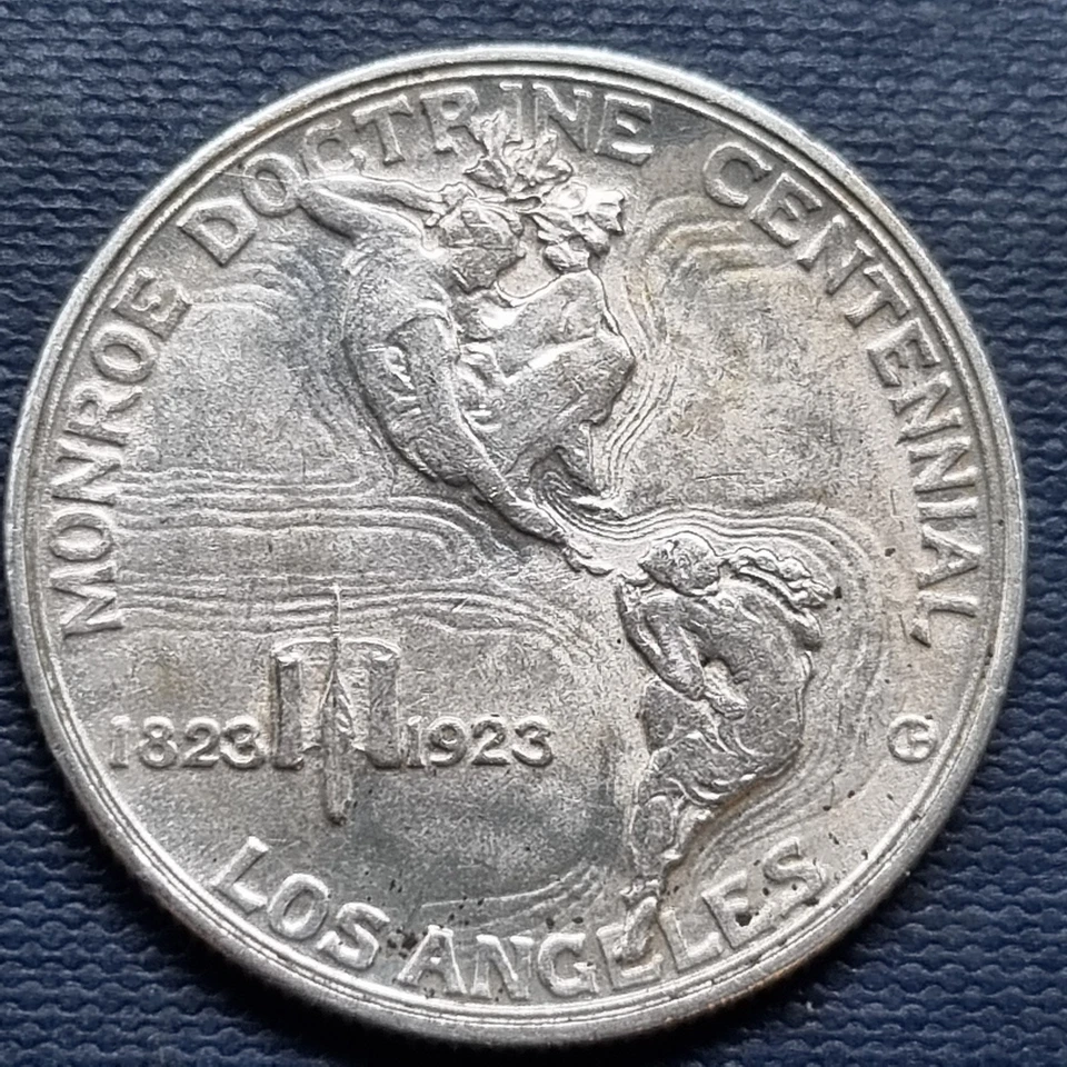 1923 S Monroe Doctrine Commemorative Half Dollar 50c UNC Uncirculated #96592 - Image 2 of 2