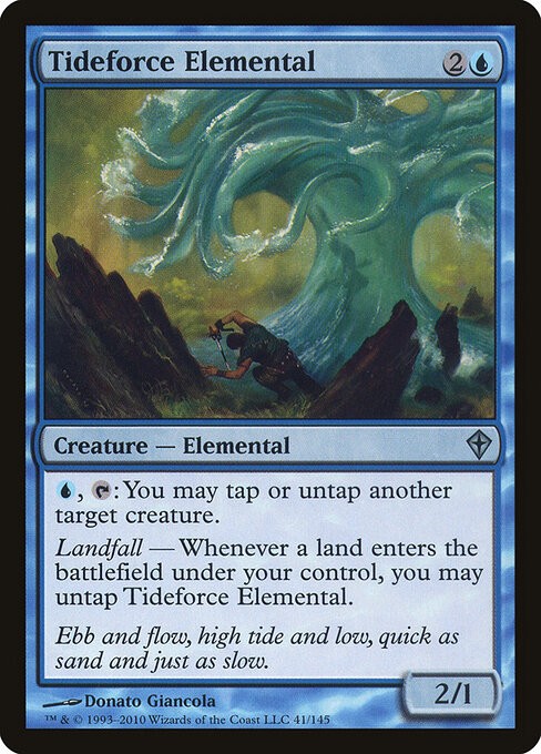 Tideforce Elemental NonFoil Worldwake 41 NM MTG