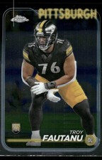 2024 Topps Chrome #295 Troy Fautanu Pittsburgh Steelers Rookie