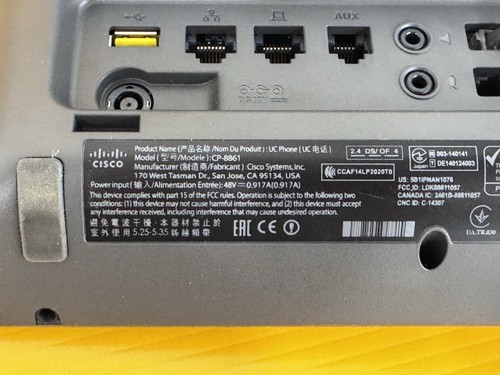 Cisco 8861 Telephone - Afbeelding 5 van 6